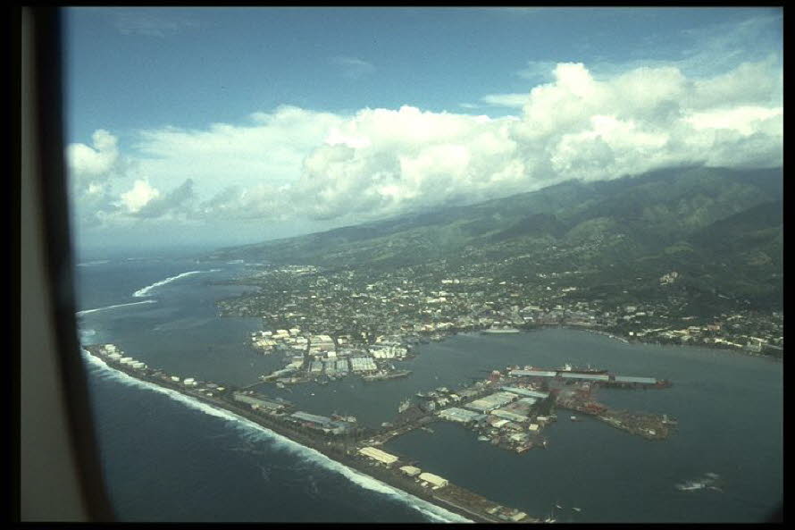 Anflug auf Papeete