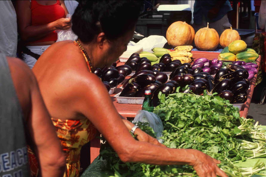 Sonntag morgens auf dem Markt von Papeete
