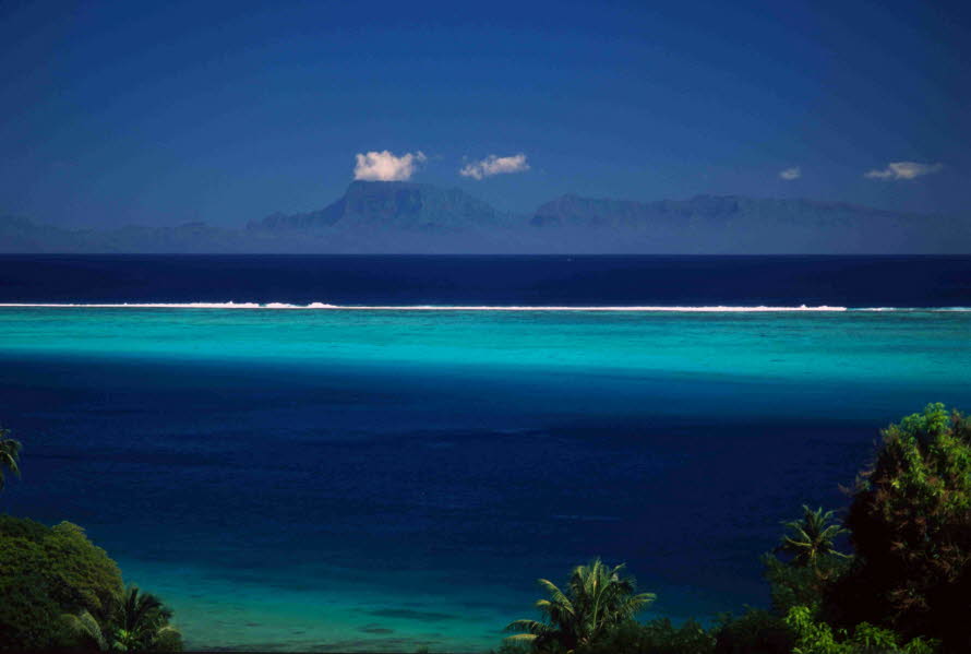 Blick auf Raiatea